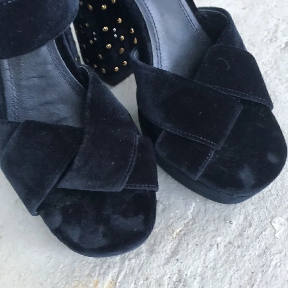 Maje  velvet platform